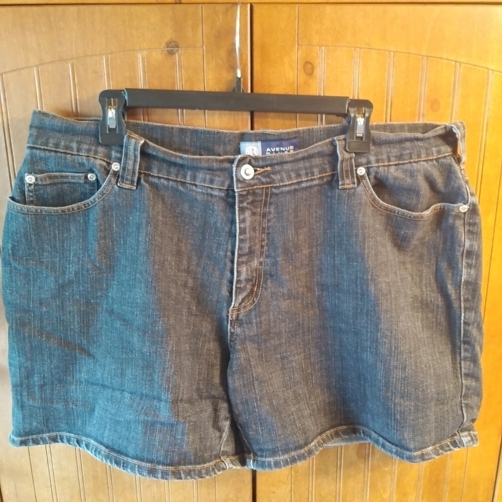 Avenue Blues High Rise Denim Shorts